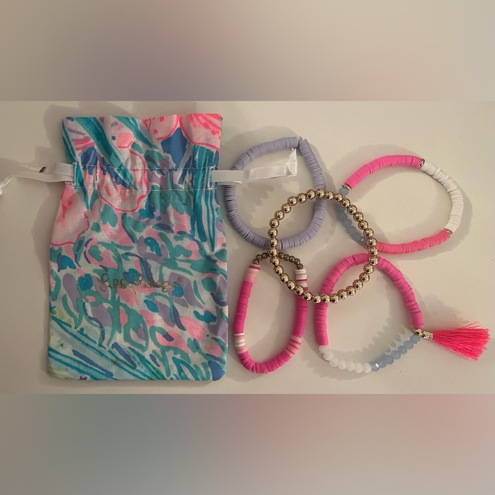Lilly Pulitzer bracelet stack